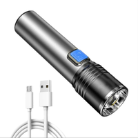 Lampe torche UV à zoom rechargeable par USB, lumière LED UV portative avec corps en alliage d'aluminium, indice IP55, 3500LM, intensité réglable