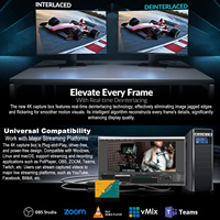 Tarjeta de Captura de Video AVMATRIX 4K USB3.0 con Salida en Bucle para Transmisión en Vivo de Videojuegos, Compatible con Xbox/PS4/Wii/Nintendo Switch
