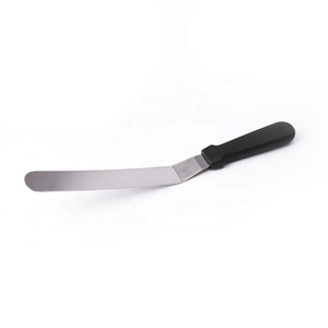 Wholesale custom plastic handle stainless steel kitchen diy baking angled cake icing spatulas - Product Image 3