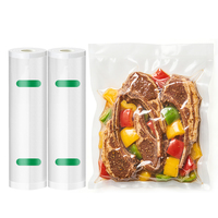 Rouleaux de plastique sous vide de qualité alimentaire personnalisés, gaufrés, pour emballage sous vide de salades et aliments pour bébés, compatibles micro-ondes