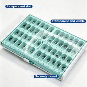 Couronnes dentaires préformées pour dents de lait, kit de couronnes métalliques pédiatriques, restauration des molaires du bébé, acier inoxydable, fournitures cliniques - Product Image 3