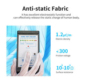 클린룸 천 안전복에 대한 ESD 폴리에스터 정전기 방지 직물 방진 - Product Image 2