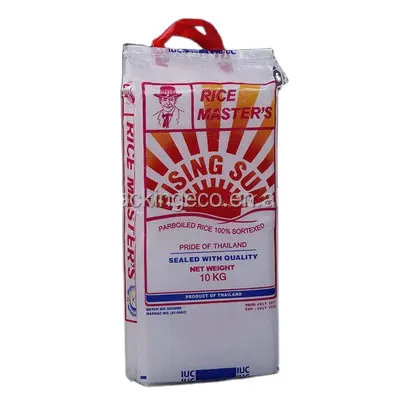 5kg 25kg BOPP 짠 가방 자루 50kg 곡물 가방 Boppp 적층 PP 짠 가방 손잡이이있는 쌀 자루