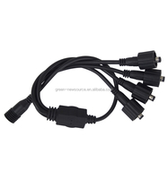 Répartiteur d'alimentation CC 1-3 voies, un connecteur femelle vers trois connecteurs mâles pour éclairage LED/ordinateur portable, garantie de 2 ans