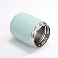 Tarro de comida aislado portátil personalizado, cinturón de silicona, cuchara, frasco de acero inoxidable 304, Mini termo aislado, tazas