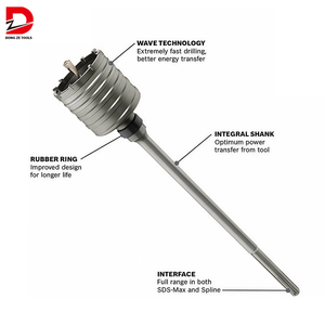 Dz 2-5/8x22 inch <span class=keywords><strong>SDS</strong></span> <span class=keywords><strong>Max</strong></span> búa quay lõi khoan bit cho gạch bê tông xi măng tường đá cho công trình xây dựng và phá dỡ - Product Image 3