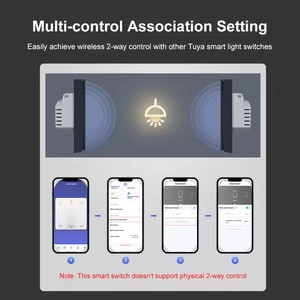 מתג חכם Tuya Zigbee עם תמיכה בחוט אש יחיד, תואם לתקן האירופאי, מתג קיר חכם לבית - Product Image 3