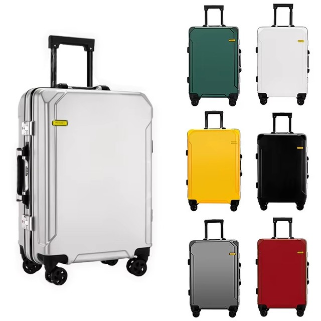 Hot Selling Fashionable Classic 20/22/24/26Inch Aluminum Frame Suitcase with Password Lock Spinner Wheels Travelling Luggage