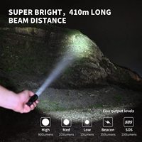 Woben E6 EDC daya AA 14500 senter LED, Senter LED Mini USB dapat diisi ulang IP68 tahan air aluminium Aloi ukuran kecil