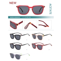 Lunettes de soleil en acétate à motifs colorés, nouvelle collection haut de gamme, protection oculaire pour l'extérieur