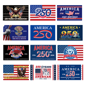 アメリカ250周年記念旗 両面印刷 3x5フィート アメリカ地図 1776-2026 250年記念 誕生日祝い 愛国装飾 バナー旗 屋外用 - Product Image 4