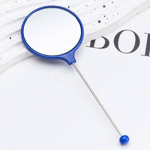 DIY Beaded Handheld <b>Mirror</b> for Women - Portable Round <b>Compact</b> Makeup <b>Mirror</b> with Handle, Perfect Promotional Gift - Product Image 3