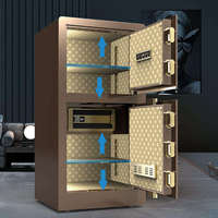 Caja Fuerte Electrónica Inteligente de Doble Puerta Grande, Fabricada en Fábrica, con Seguridad Única para el Hogar, Oficina o Banco, para Guardar Dinero