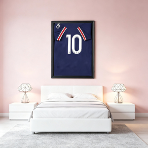 Hinged <strong>Shadow</strong> <strong>Box</strong> Jersey <strong>Frame</strong> with Swinging Access Door for Easy Autographed Shirt Replacement in Sports Bars and Fan Caves - Product Image 6