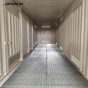 ตู้คอนเทนเนอร์บรรทุกสารเคมีอันตราย ขนาด 40 ฟุต 40' แบบเปิดประตูด้านข้าง รุ่น DG  ผลิตจากเหล็กคอร์เทน-เอ  พื้นแบบมีโครงเหล็ก  ความจุ 65 ลูกบาศก์เมตร ยี่ห้อ JUNYANG - Product Image 3