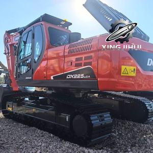 Excavadora usada Doosan DX225LCA, de segunda mano, marca original japonesa, 25 toneladas, excavadora grande con orugas de goma, excavadoras grandes - Product Image 3