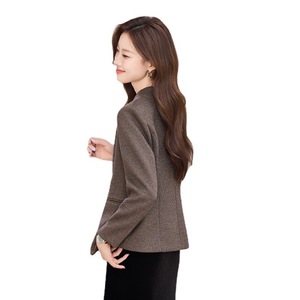 Women's <b>Wool</b> Blazer Full Sleeve A-Shape Anti-Wrinkle Professional Commuting Coat - Product Image 5