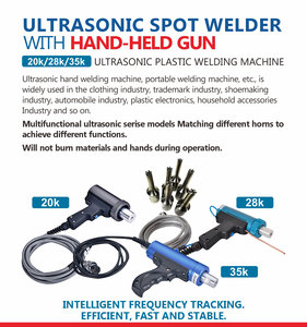 Nuova <span class=keywords><strong>Saldatrice</strong></span> a Ultrasuoni Sunsonic 800W 28KHz/35KHz, Macchina Economica <span class=keywords><strong>per</strong></span> Saldatura Plastica di PP, PVC, Acrilico con Certificazione CE - Product Image 4