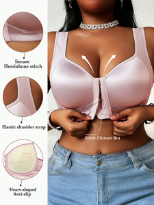 2026 패션 앞후크 여성 속옷 편안하고 통기성 좋은 여성 브라 고품질 여성 브라 - Product Image 4