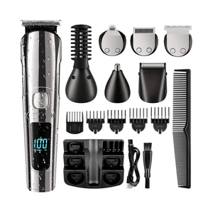 Kit de Cortadora de Pelo Inalámbrica Recargable FK-8688T para Hombre con Recortadora de Barba, Recortadora de Pelo Profesional para Barberos - Product Image 1