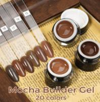 ICE NOVA Mocha Builder Hard Gel Polish HEMA-FREE, couleur café brun, extension d'ongles pour salon