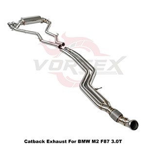 Échappement en acier inoxydable Vortex Performance compatible avec BMW M2 F87 3.0T 2017+ avec soupape électronique, silencieux cat-back - Product Image 4