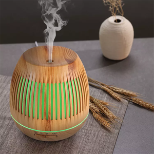Regalos promocionales, máquina de aromaterapia de grano de madera con Control remoto, Purificación del hogar, humidificador de pulverización de luz nocturna Led de <span class=keywords><strong>aire</strong></span> - Product Image 4