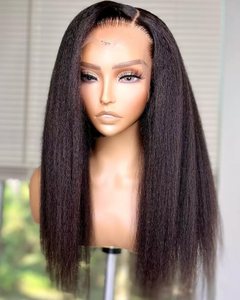 Peluca de encaje frontal con cutícula para mujeres africanas, tejido de <span class=keywords><strong>pelo</strong></span> de genitales sin procesar, extensiones de cabello humano - Product Image 5