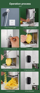 Coupe-pommes en spirale, machine à découper les pommes <span class=keywords><strong>de</strong></span> terre en spirale, acier inoxydable, coupe-pommes en spirale,coupe-pom - Product Image 6