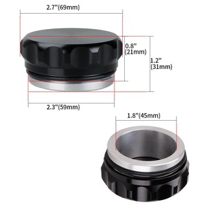 Aluminum Alloy <b>Radiator</b> <b>Cap</b> 2.7" (69mm) Diameter For Automotive Retrofit Upgrade Part CAP020 - Product Image 1