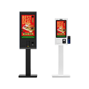 Kiosco de Autoservicio para Cafetería de 21.5 Pulgadas, Terminal de Pedidos de Comida Rápida con Android 13 y Soporte POS HSK-TA21 - Product Image 1