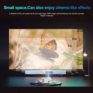 Proyector <span class=keywords><strong>de</strong></span> TV Android con Wifi 2.4/5G, Chip Hi352, <span class=keywords><strong>Cine</strong></span> en Casa, 300 ANSI Lúmenes, Mini Proyector 4K - Product Image 5