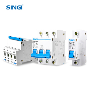 Disjoncteur miniature SINGI MCB DZ47-63 1 pôle 10A <span class=keywords><strong>220</strong></span>/400VAC 4.5KA, capacité de coupure IEC60898, boîtier PA66, sécurité aérienne - Product Image 5