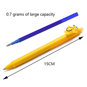 Penna Cancellabile Personalizzata con Clip in PVC a Forma di Mostro Cartoon, Penne Cancellabili Kawaii per Bambini, Scuola e Ufficio - Product Image 4