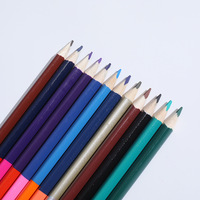 Coloriage croquis meilleure vente 12 pièces 24 couleurs artistes professionnels Art ensemble crayons de couleur en bois à noyau souple pour enfants adultes