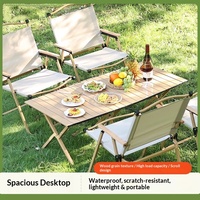 Ensemble chaise et table pliantes d'extérieur en acier carbone Explorer - Design Kermit, portable pour le camping, la plage et les pique-niques