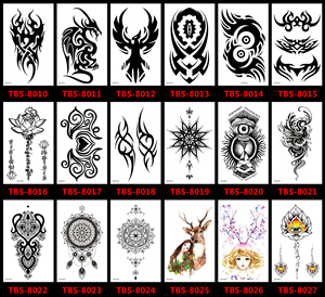 Autocollants de <span class=keywords><strong>tatouage</strong></span> temporaires jetables, motifs sexy pour le corps, pour hommes et femmes, à appliquer sur l'épaule, le <span class=keywords><strong>dos</strong></span> et le bras. - Product Image 6