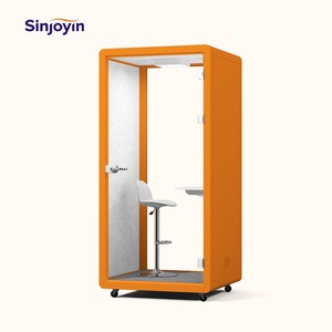 Cabina Insonorizzata per Ufficio, Pod per Riunioni Silenziose, Cabina Telefonica Singola con Isolamento Acustico, Cabine per Studi di Registrazione - Product Image 1