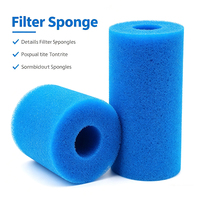 Éponge filtrante cylindrique haute densité pour aquarium, filtre bio pour écloserie de poissons, crevettes, et nano-aquariums