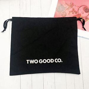 Custom Size Storage Cotton Bag <b>Drawstring</b> Sack Muslin <b>Drawstring</b> <b>Pouch</b> Black Screen Printing Gift Packaging Craft Bag Recyclable - Product Image 5