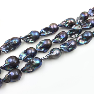 Chuỗi Ngọc Trai Baroque Nước Ngọt Tự Nhiên Kích Thước Lớn Chất Lượng Cao Chuỗi AAA Hạt Ngọc Trai Nuôi Cấy Chính Hãng Đủ Lỗ Để Làm Trang Sức - Product Image 1