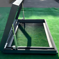 Tragaluz Fijo Motorizado Automático con Sensor de Techo Inclinado Inteligente de Aluminio Yuantai Moderno para Sótano Industrial