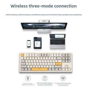 Ajazz AKC087 <b>key</b> mechanical gaming keyboard dual mode RGB 2.4G computer wireless keyboard - Product Image 4