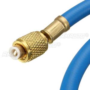 Manguera de Carga para Aire Acondicionado R134A de 90CM, Adaptador de Recarga de Refrigerante, Tubo de Refrigerante de 15MM para R410a R22 R12 1/4" SAE - Product Image 6