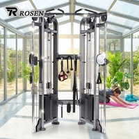 Machine à poulies double réglable ROSEN Fitness pour entraînement fonctionnel en salle de sport commerciale