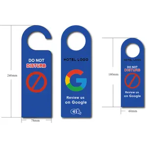 Impresión personalizada NFC Room Service Sign NO DISTURBA URL Codificado 78*240mm/180*60mm Google Reivew Card