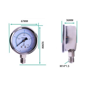 เกจวัดสแตนเลสคุณภาพดี Y60BF 40mpa - Product Image 2