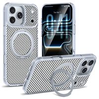 Coque de téléphone anti-chute en TPU+PC avec texture fibre de carbone et béquille réglable à fixation magnétique pour Google Pixel 10A 10 9 Pro XL 9A