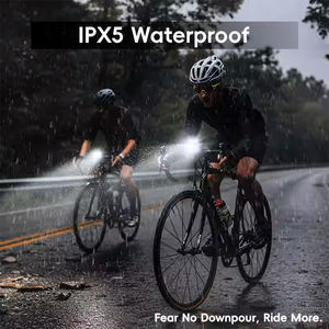 ไฟหน้าจักรยานแบบลำแสงสูง 1500/2000LM, แบตเตอรี่ 5000mAh, ตัวยึดแบบปลดเร็วกันน้ำ IPX5 สำหรับจักรยานเสือภูเขา - Product Image 4