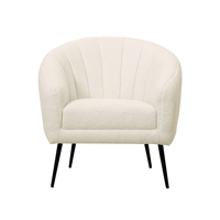 Nouvelle Arrivée Sans : Fauteuil de Loisirs Inclinable de Luxe en Sherpa Blanc pour Salon (Vente en Gros)